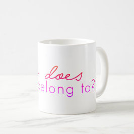 Gör vem detta tillhörde? Mugg