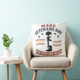 Gör Veterandagen till Segerdagen igen Patriotiskt Kudde
