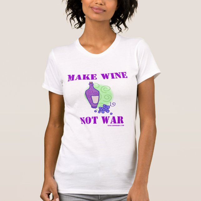 Gör vin att inte kriga tee (Framsida)