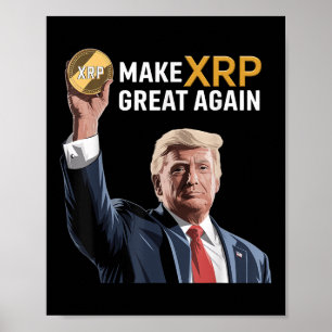 Gör Xrp Underbart igen Xrp Crypto Poster