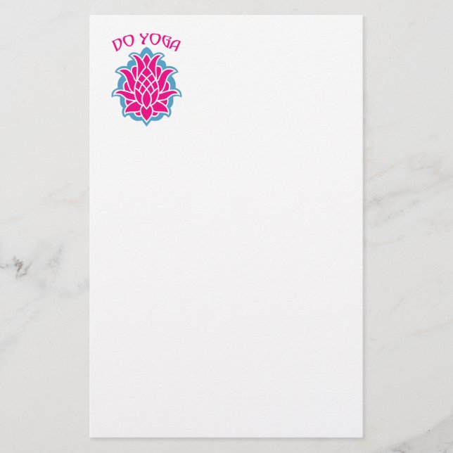 Gör yoga brevpapper (Framsida)