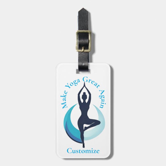 Gör Yoga Underbar igen Thunder_Cove Bagagebricka (Vertikal Framsida)
