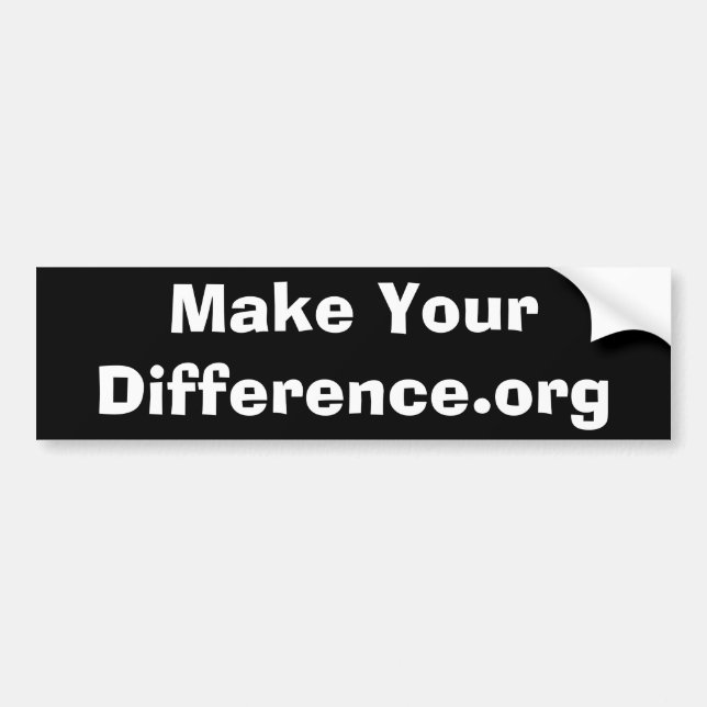 Gör YourDifference.org Bildekal (Framsidan)