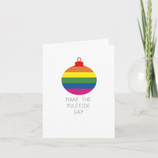 Gör Yuletide Gay-kortet Kort