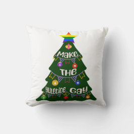 Gör Yuletide Gay pride Kudde