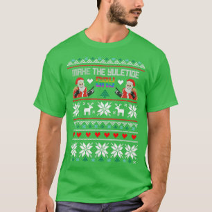 Gör Yuletide Gay Ugly-julsötaren T Shirt