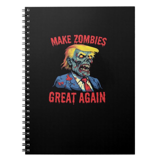Gör Zombies Underbart igen - Halloween Zombie Clas Anteckningsbok (Framsidan)