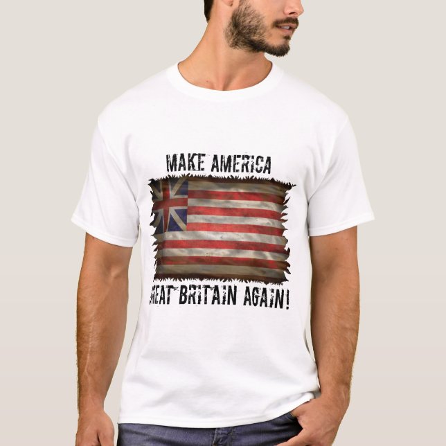 göra america underbar britain igen t shirt (Framsida)