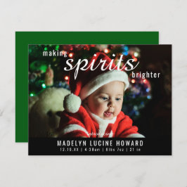 Göra andar ljusare jul födelse foto julkort