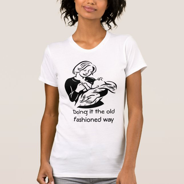 Göra det det gammalmodigt långt tee shirt (Framsida)