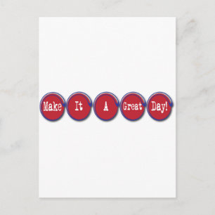 göra det till en underbar dag vykort