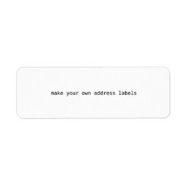 göra egna adressetiketter returadress etikett