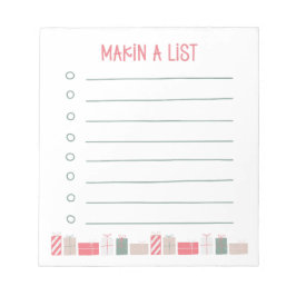Göra en lista | Julhandel Present Notepad Anteckningsblock