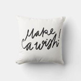 Göra en Wish-typografi Kudde