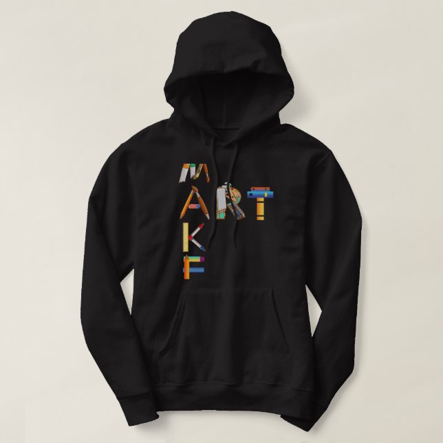 Göra färgpalett för konstnärer och målare för pens hoodie (Design framsida)
