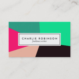 Göra grön, svart- och rosavisitkorten för visitkort