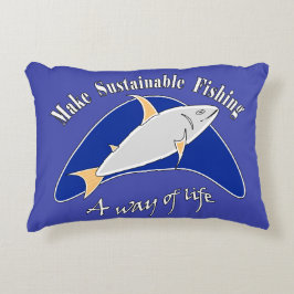 Göra hållbart fiske till ett sätt att leva prydnadskudde