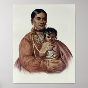 Göra-Hon-Går en Osage kvinna Poster