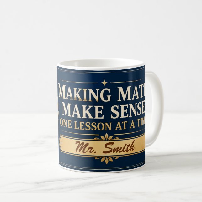 Göra matte meningsfullt Matematiklärarpresent för  Kaffemugg (Framsida höger)