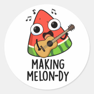 Göra Melon-dy Roligt Melon Skämt Runt Klistermärke