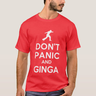 Göra panikslagen inte & den Ginga Capoeira T-tröja Tee