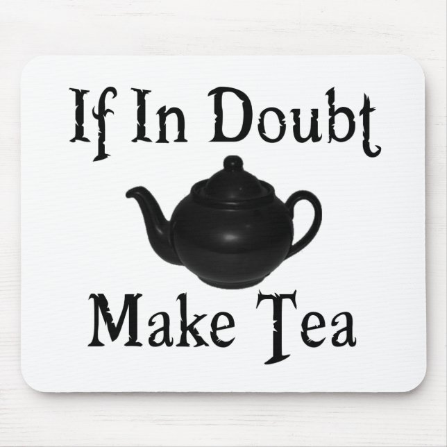 Göra panikslagen inte - gör tea! musmatta (Framsidan)