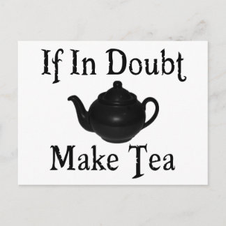 Göra panikslagen inte - gör tea! vykort