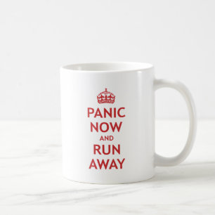 Göra panikslagen nu och kör bort kaffemugg