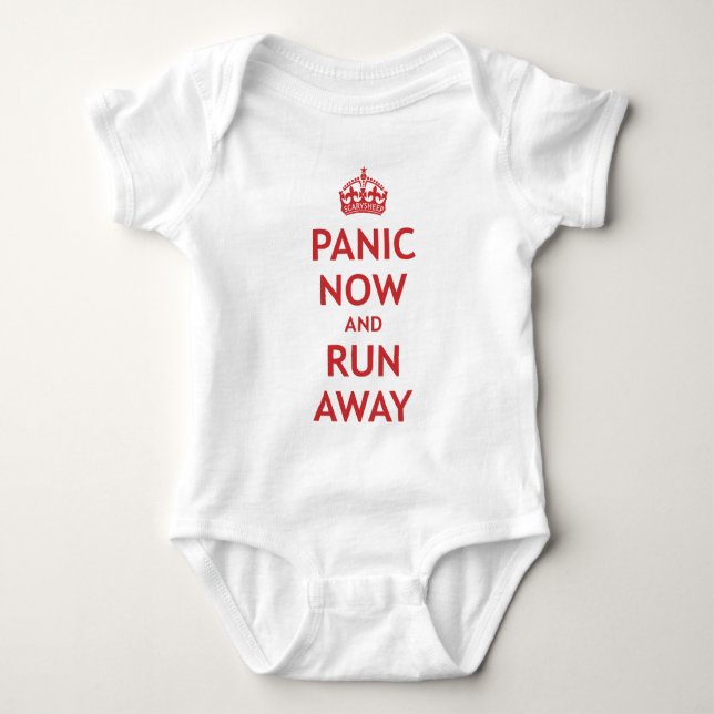 Göra panikslagen nu och kör bort tee shirt (Framsida)