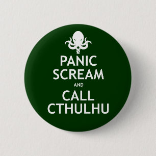 Göra panikslagen skriet och appellen Cthulhu Knapp