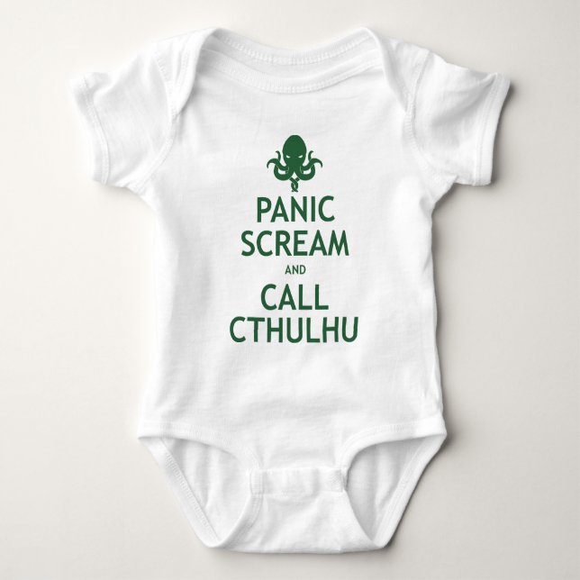 Göra panikslagen skriet och appellen Cthulhu Tee (Framsida)