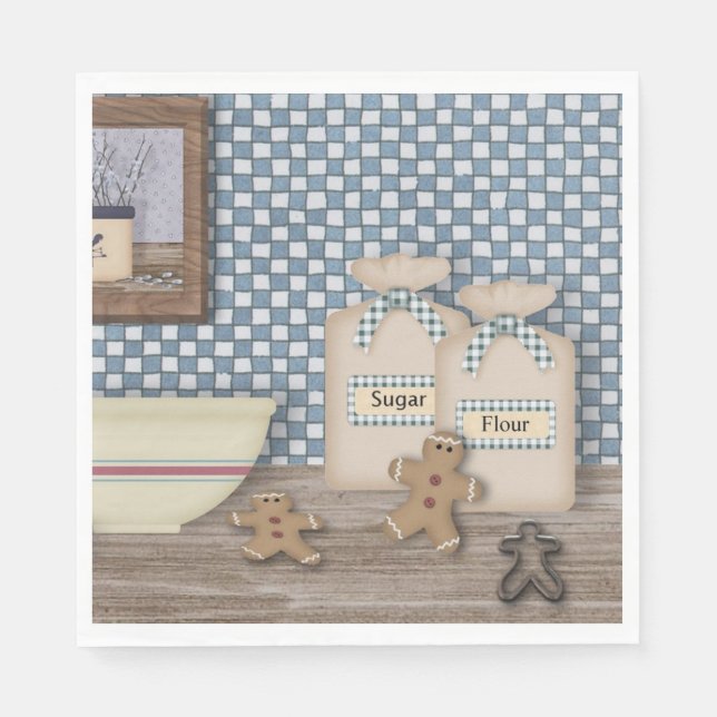 Göra Pepparkaksgubbar Pappra blöjor Pappersservett (Framsidan)
