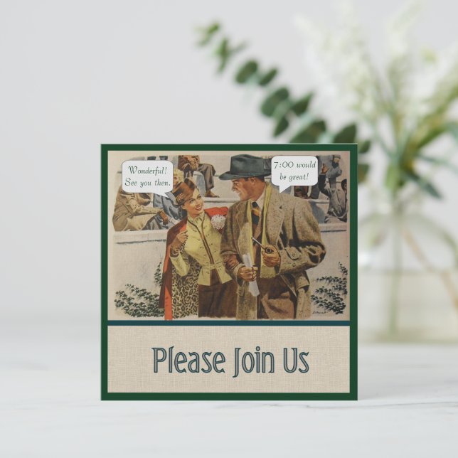 Göra planer Inbjudan (Stående Fram)