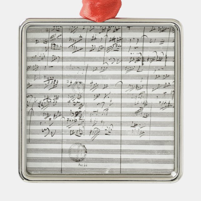 Göra poäng för den 3rd rörelsen av den 5th julgransprydnad metall (Framsidan)