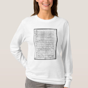 Göra poäng för trio för piano, fiol och t-shirt