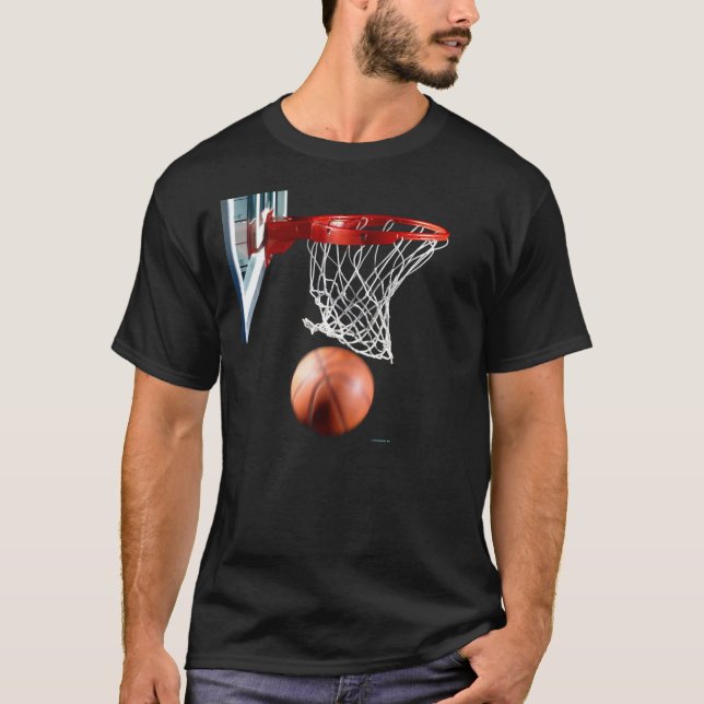 Göra poäng maskinbasket t-shirt (Framsida)