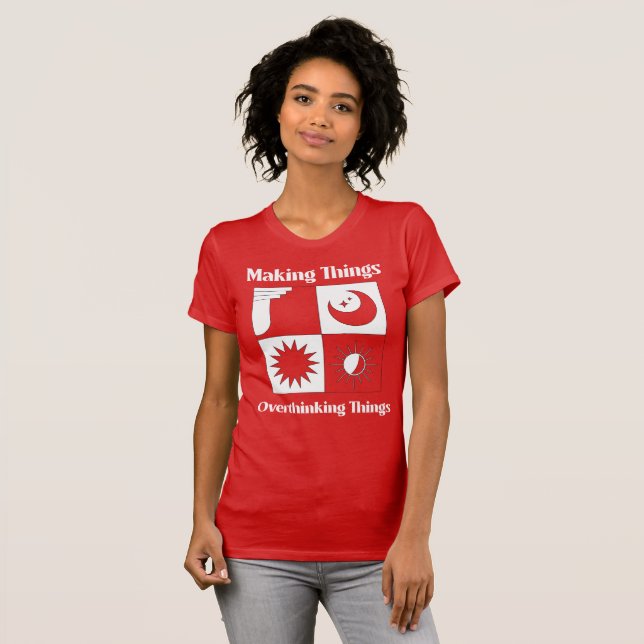 Göra saker Återkommande tankar T Shirt (Hel framsida)