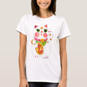 Göra tecken åt katten Maneki Neko T Shirt