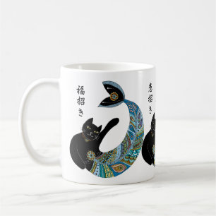 Göra tecken åt sjöjungfrukatten kaffemugg