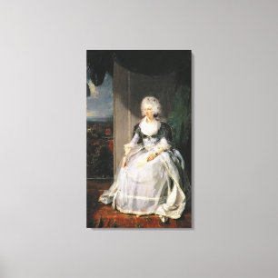 Göra till drottning Charlotte, 1789-90, fru av Canvastryck