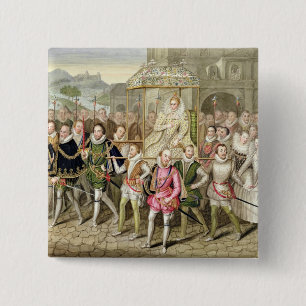 Göra till drottning Elizabeth mig i procession me Knapp