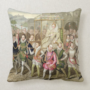 Göra till drottning Elizabeth mig i procession me Kudde