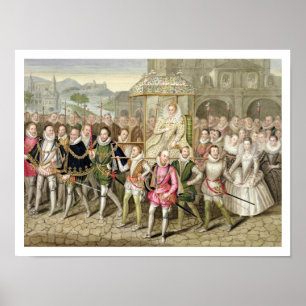 Göra till drottning Elizabeth mig i procession me Poster
