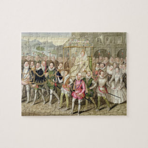 Göra till drottning Elizabeth mig i procession me Pussel