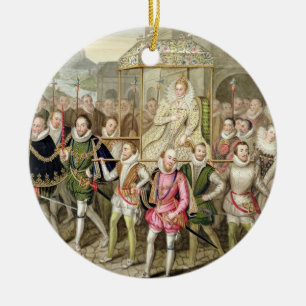Göra till drottning Elizabeth mig i procession med Julgransprydnad Keramik