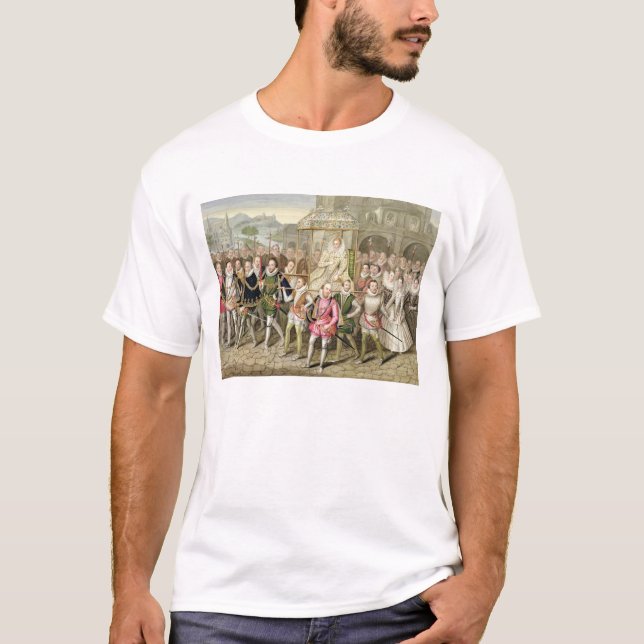 Göra till drottning Elizabeth mig i procession med Tee Shirt (Framsida)