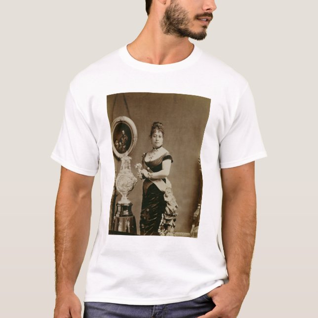 Göra till drottning Emma (1836-85) (sepia Tee (Framsida)