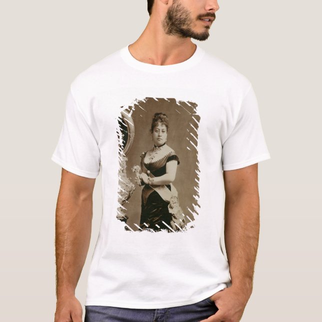 Göra till drottning Emma (1836-85) (sepia Tee Shirt (Framsida)