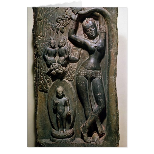 Göra till drottning ge födelse för Maya till den Hälsningskort (Framsidan)