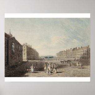 Göra till drottning kvadrerar, London, 1786 (w/c Poster